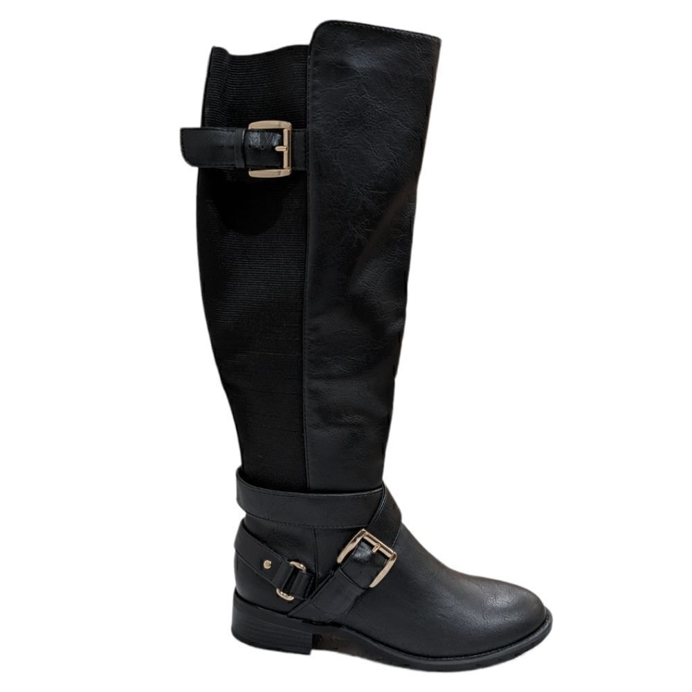 New Thalia Sodi Vada Riding Boots Black Knee High with Zip Size 5M - Picture 2 of 9